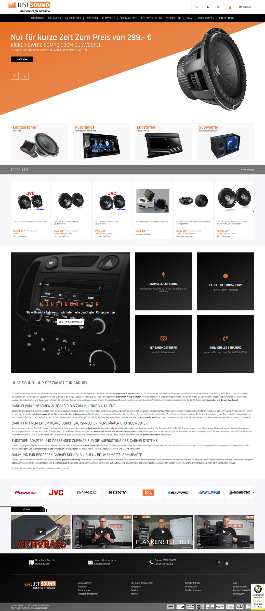 JustSound Plentymarkets Ceres Theme Mediaria JustSound Plentymarkets Ceres Theme Mediaria